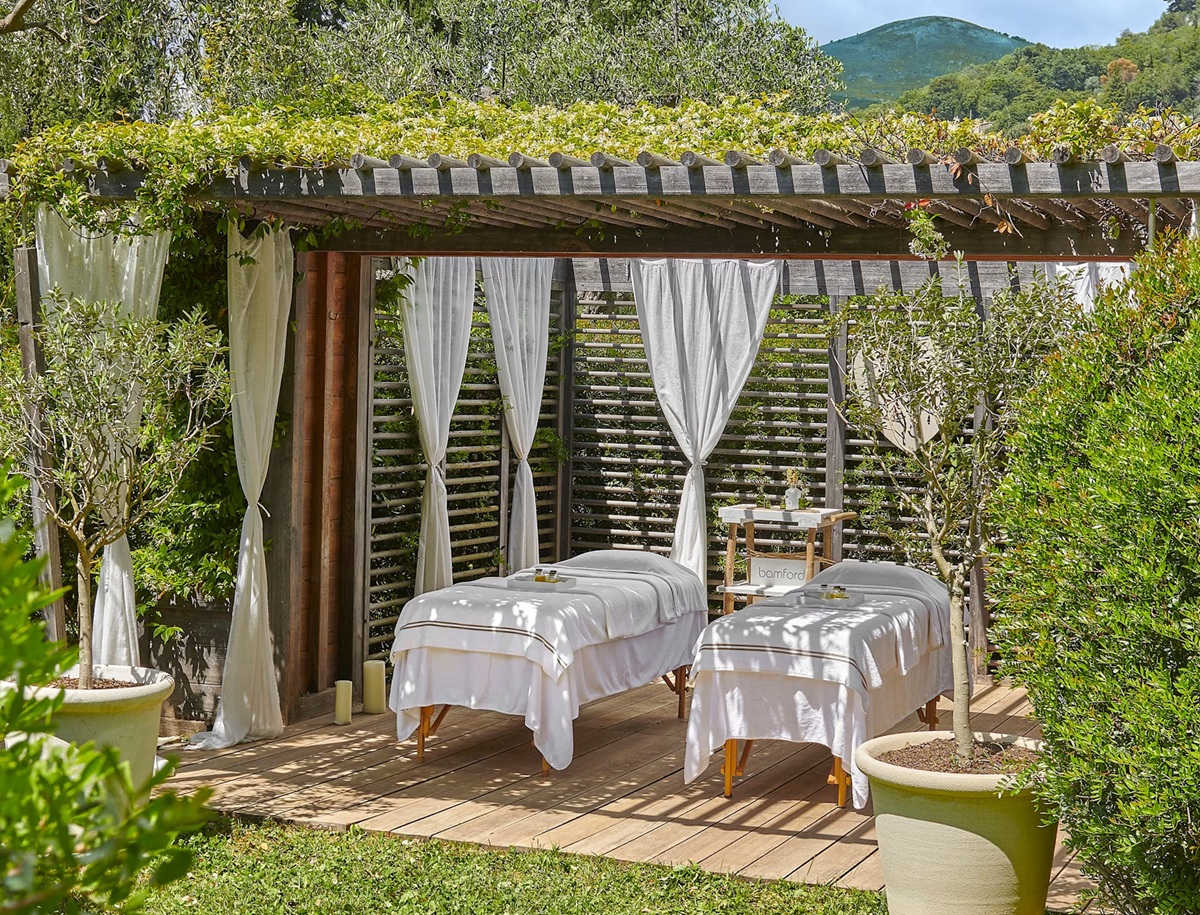 Spa Saint-Martin by La Prairie, which was named the "Best luxury spa destination in Europe" by the World Luxury Spa Awards, provides beauty, grooming, and therapies in peaceful treatment rooms or outside in the crisp Provençal air Luxury Wellness Travel in the French Riviera