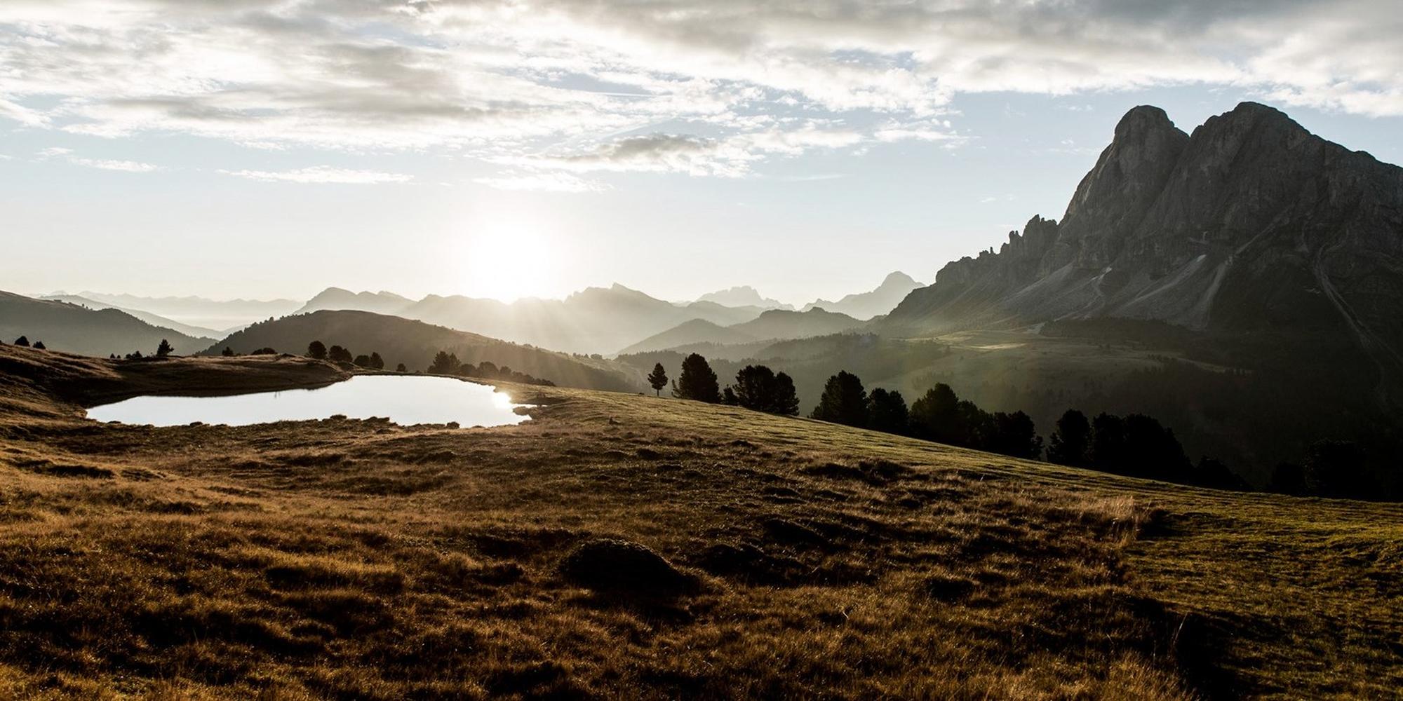 An image of a mountain landscape at the Forestis Dolomites in Italy. A mountain landscape at Forestis Dolomites in Italy.