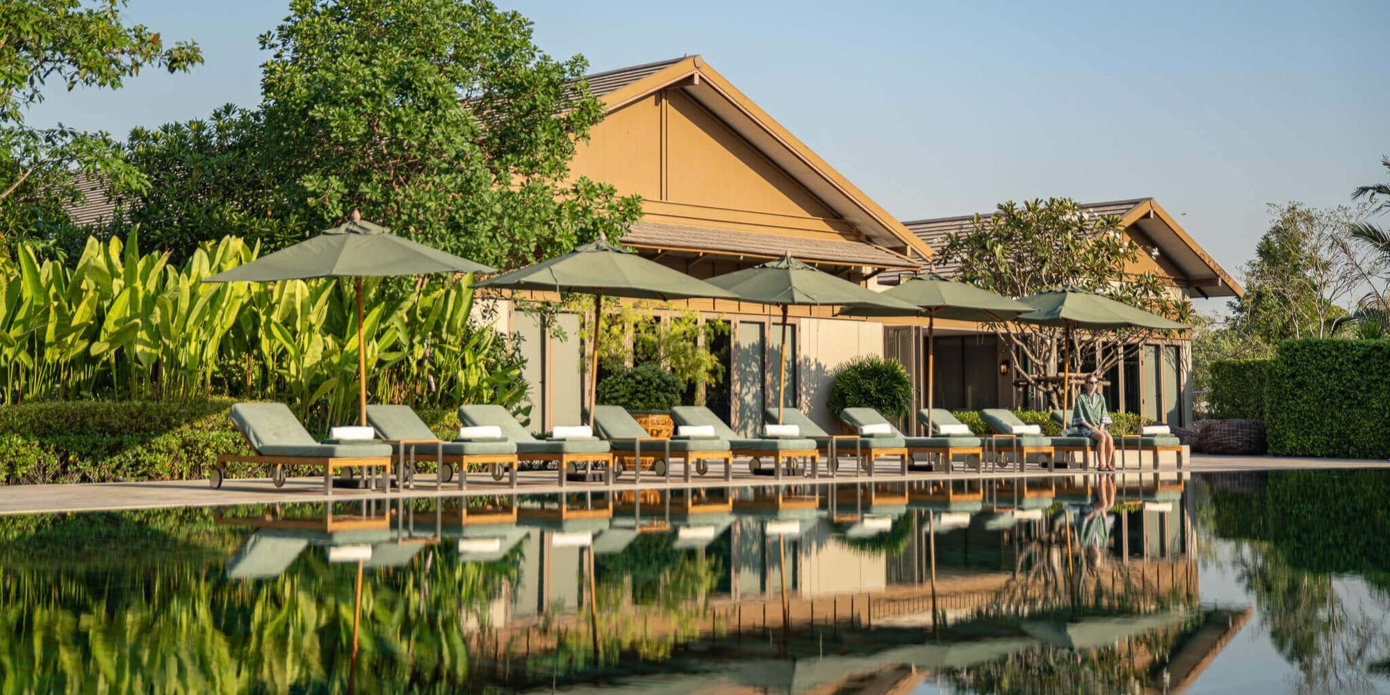 A picture of luxury resort with an outdoor pool at RAKxa Bangkok. A luxury resort with an outdoor pool at RAKxa Bangkok.