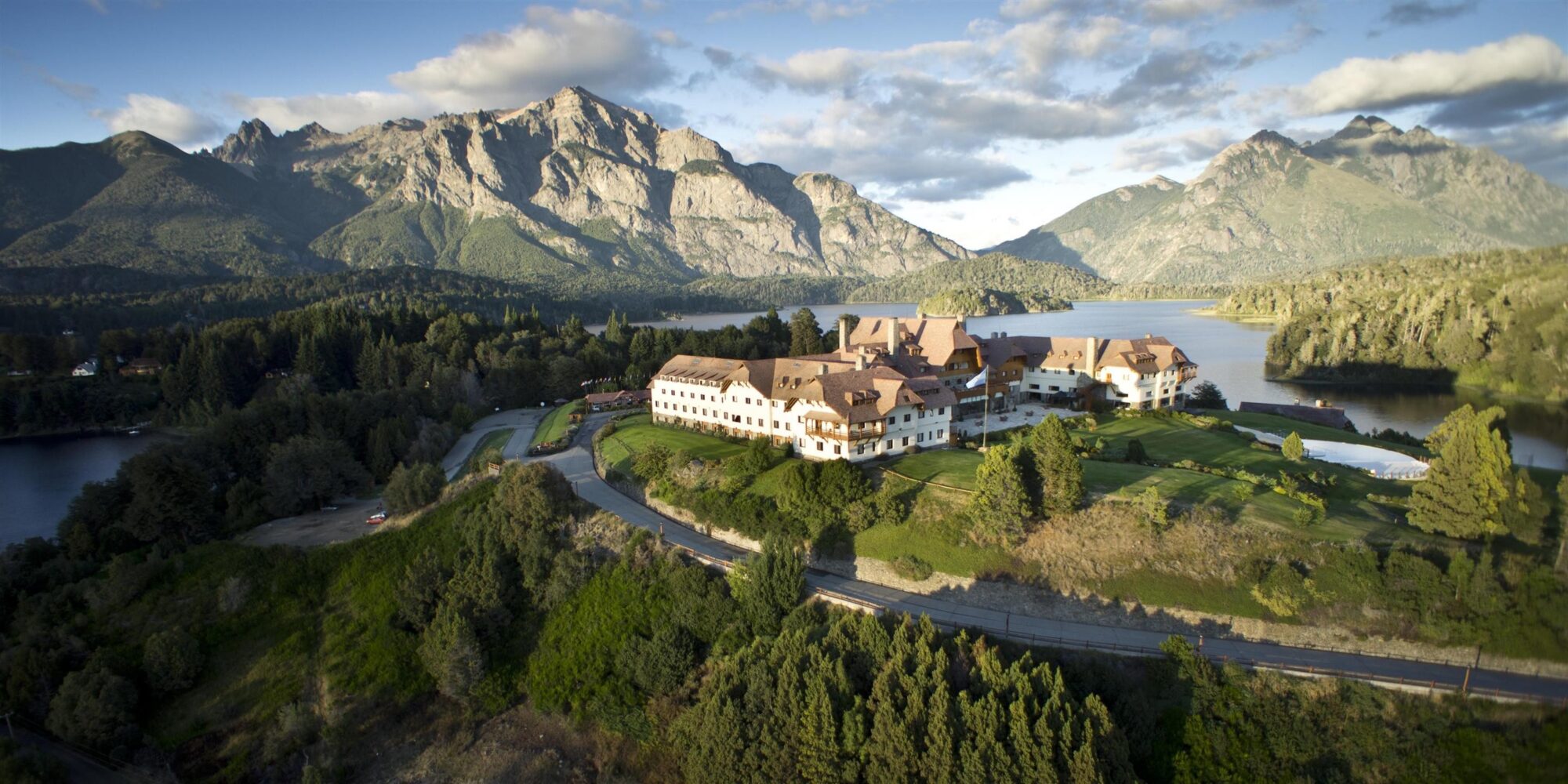 A large-multi story building which sits on the hillside surrounded by greenery in Argentina. A large-multi story building which sits on the hillside surrounded by greenery in Argentina.